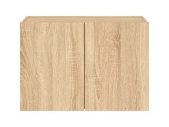 vidaXL TV-Wandschrank mit LED-Leuchten Sonoma-Eiche 60x35x41 cm