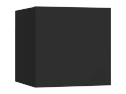 vidaXL TV-Wandschrank Schwarz 30,5x30x30 cm
