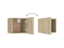 vidaXL TV-Wandschrank Sonoma-Eiche 30,5x30x30 cm