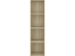 vidaXL TV-Wandschrank Sonoma-Eiche 37x37x142,5 cm Holzwerkstoff