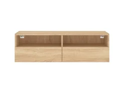 vidaXL TV-Wandschrank Sonoma-Eiche 100x30x30 cm Holzwerkstoff