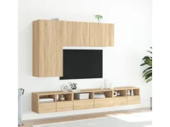 vidaXL TV-Wandschrank Sonoma-Eiche 60x30x30 cm Holzwerkstoff