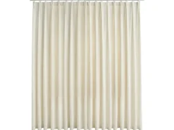 vidaXL Verdunkelungsvorhang mit Haken Samt Creme 290 x 245 cm