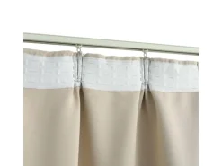 vidaXL Verdunkelungsvorhang mit Haken Beige 290 x 245 cm
