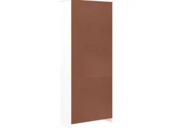 vidaXL Vitrinenschrank ALTA Weiß 77x35x186,5 cm Massivholz Kiefer 353950