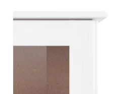 vidaXL Vitrinenschrank ALTA Weiß 77x35x186,5 cm Massivholz Kiefer 353950
