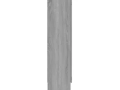 vidaXL Vitrinenschrank Grau Sonoma 82,5x30,5x115 cm Holzwerkstoff