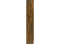 vidaXL Vitrinenschrank Räuchereiche 82,5x30,5x185,5 cm Holzwerkstoff