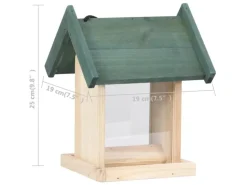 vidaXL Vogelfutterhäuser 4 Stk. Tannenholz
