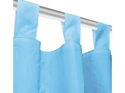 vidaXL Vorhänge Mikro-Satin 2 Stk mit Schlaufen 140 x 175 cm Türkis