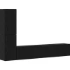 vidaXL Wand TV Schrank Schwarz Eichen-Optik Holzwerkstoff 3393271