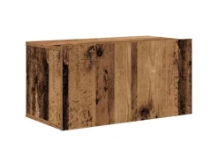 vidaXL Wand TV Schrank Set 4-Tlg Altholz 200 x 30 x 30 cm Holzwerkstoff 3393465