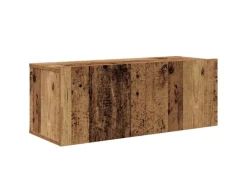 vidaXL Wand TV Schrank Set 4-Tlg Altholz 200 x 30 x 30 cm Holzwerkstoff 3393465
