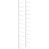 vidaXL Wand Weinregal für 24 Flaschen Weiß Eisen