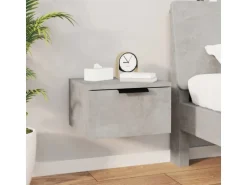 vidaXL Wand-Nachttisch Betongrau 34x30x20 cm