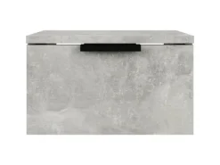 vidaXL Wand-Nachttisch Betongrau 34x30x20 cm