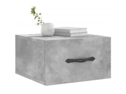 vidaXL Wand-Nachttisch Betongrau 35x35x20 cm Modell 7