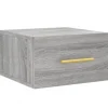 vidaXL Wand-Nachttisch Grau Sonoma 35x35x20 cm Modell 1