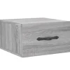 vidaXL Wand-Nachttisch Grau Sonoma 35x35x20 cm Modell 6