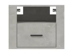 vidaXL Wand-Nachttische 2 Stk Betongrau 50x36x40 cm
