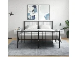 vidaXL Wand-Nachttische 2 Stk Hochglanz-Weiß 35x35x20 cm Modell 7