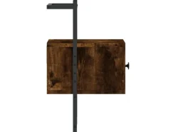 vidaXL Wand-Nachttische 2 Stk Räuchereiche 35x30x51 cm Holzwerkstoff