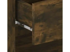 vidaXL Wand-Nachttische 2 Stk Räuchereiche Holzwerkstoff Modell 4