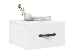 vidaXL Wand-Nachttische 2 Stk Weiß 35x35x20 cm Modell 2