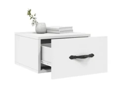 vidaXL Wand-Nachttische 2 Stk Weiß 35x35x20 cm Modell 2