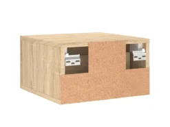 vidaXL Wand-Nachttische 2 Stk Sonoma-Eiche 35x35x20 cm Modell 3