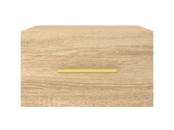 vidaXL Wand-Nachttische 2 Stk Sonoma-Eiche 35x35x20 cm Modell 3