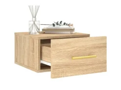 vidaXL Wand-Nachttische 2 Stk Sonoma-Eiche 35x35x20 cm Modell 3