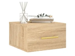 vidaXL Wand-Nachttische 2 Stk Sonoma-Eiche 35x35x20 cm Modell 3