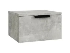 vidaXL Wand-Nachttische 2 Stk Betongrau 34x30x20 cm