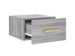 vidaXL Wand-Nachttische 2 Stk Grau Sonoma 35x35x20 cm Modell 1