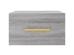 vidaXL Wand-Nachttische 2 Stk Grau Sonoma 35x35x20 cm Modell 1