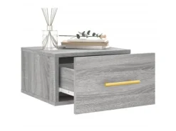 vidaXL Wand-Nachttische 2 Stk Grau Sonoma 35x35x20 cm Modell 1