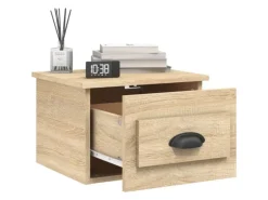 vidaXL Wand-Nachttische 2 Stk Sonoma-Eiche 41,5x36x28 cm