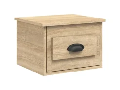 vidaXL Wand-Nachttische 2 Stk Sonoma-Eiche 41,5x36x28 cm