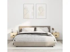 vidaXL Wand-Nachttische 2 Stk Sonoma-Eiche 41,5x36x28 cm