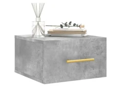 vidaXL Wand-Nachttische 2 Stk Betongrau 35x35x20 cm Modell 5