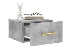 vidaXL Wand-Nachttische 2 Stk Betongrau 35x35x20 cm Modell 5