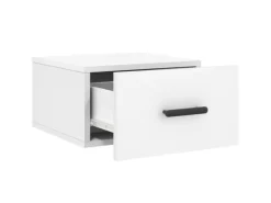 vidaXL Wand-Nachttische 2 Stk Weiß 35x35x20 cm Modell 3