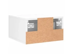 vidaXL Wand-Nachttische 2 Stk Weiß 35x35x20 cm Modell 3