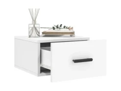 vidaXL Wand-Nachttische 2 Stk Weiß 35x35x20 cm Modell 3