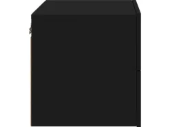 vidaXL Wand-Nachttische mit LED-Leuchten 2 Stk Schwarz Modell 5
