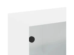 vidaXL Wandschrank mit Glastüren Weiß 68x37x68,5 cm