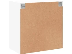vidaXL Wandschrank mit Glastüren Weiß 68x37x68,5 cm