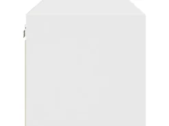 vidaXL Wandschrank mit Glastüren Weiß 102x37x35 cm