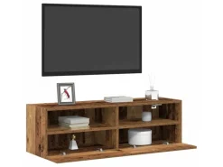 vidaXL Wand-TV-Schrank 2 Stk Altholz 100x30x30cm Holzwerkstoff 862189